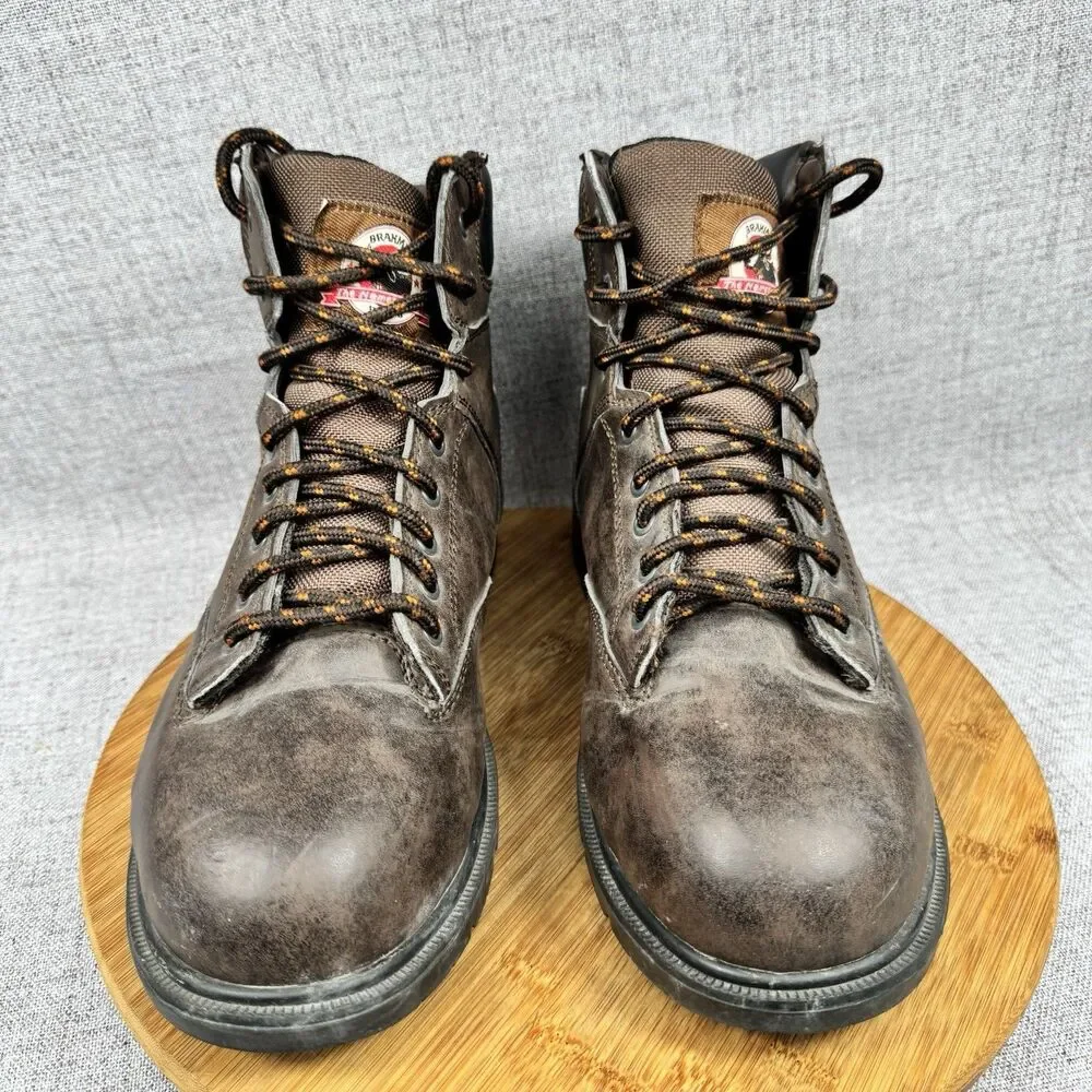 Brahma Raid Boots Men's 11 Lace Up Steel Toe Work Leather
